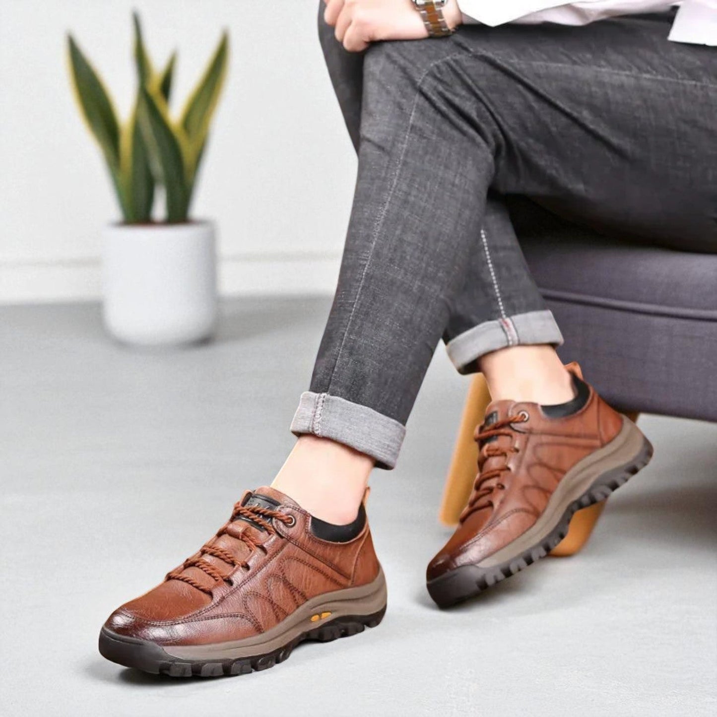 Herr Vandringsskor – Robust Outdoor Stil för Äventyr och Stad