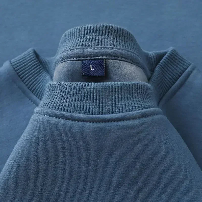Unisex sweatshirt med rundhals och mjuk insida