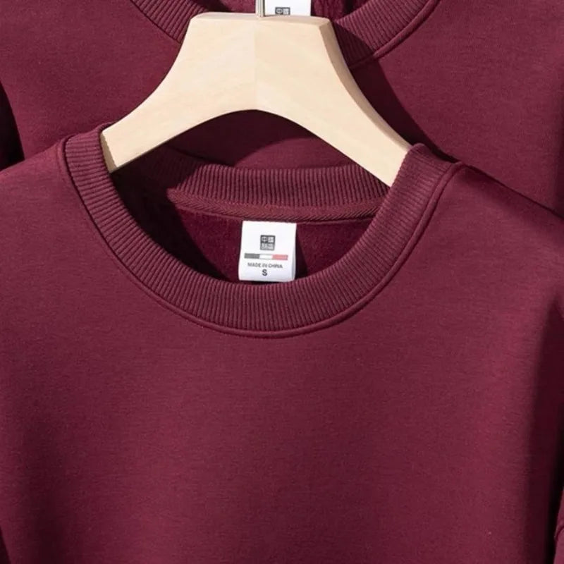 Unisex Tröja med Rund Hals och Fodrad Insida