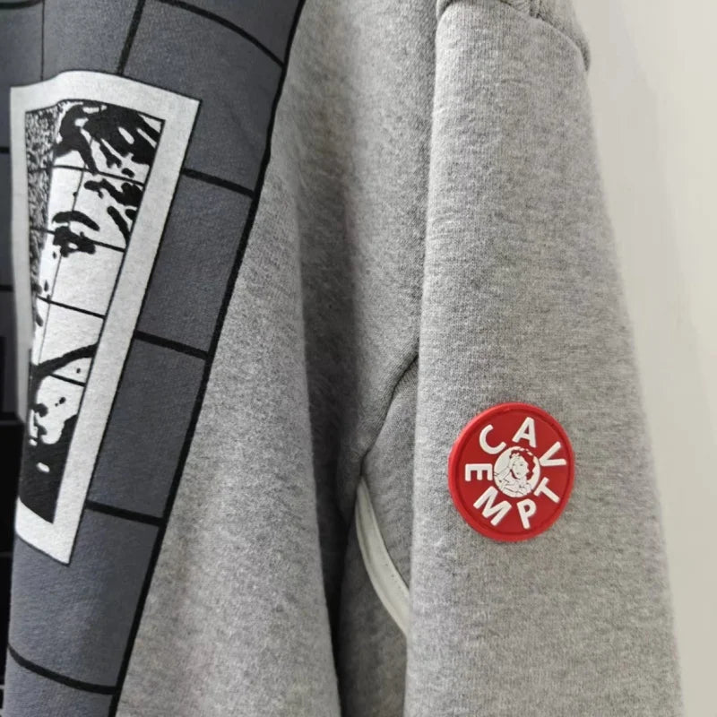 Unisex sweatshirt med tryck och rund halsringning