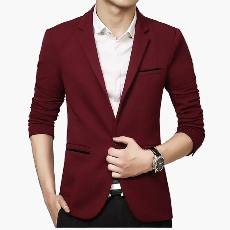 Herr Elegant Slim Fit Kavaj för Affär och Fest