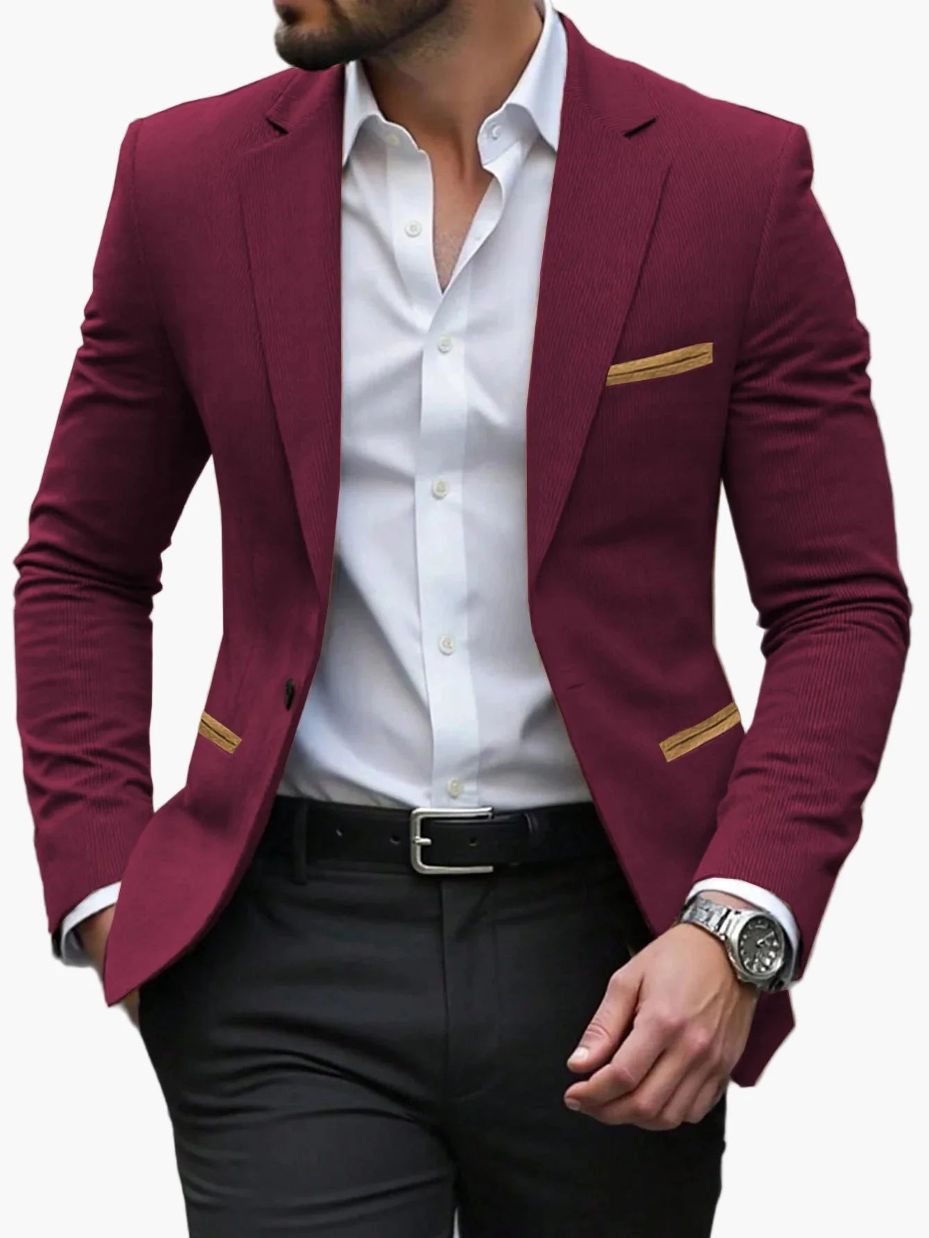 Herr kavaj – elegant modern business- och feststil
