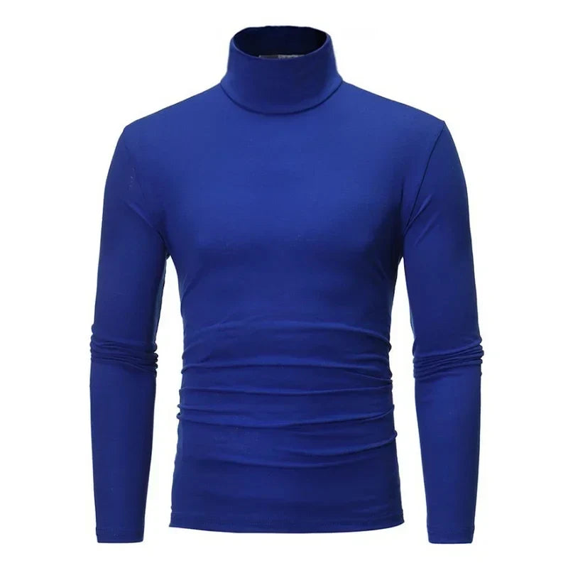Polo T-shirt Långärmad Tröja för Herr Slim Fit