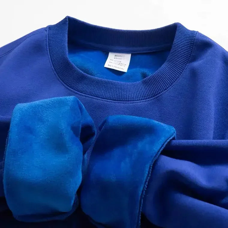 Unisex sweatshirt med rundhals och mjuk insida