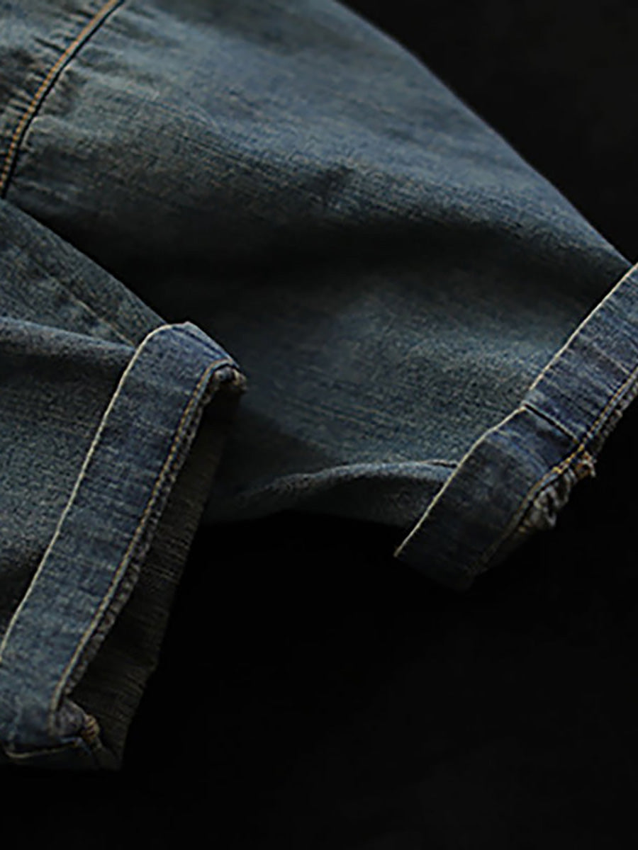 Dam Haremjeans Avslappnad Stil Med Resårmidja För Vardagsbruk