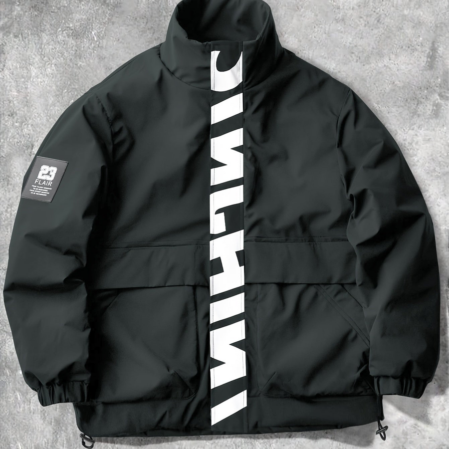 Unisex puffjacka med ståkrage och reflekterande detalj, flera färger