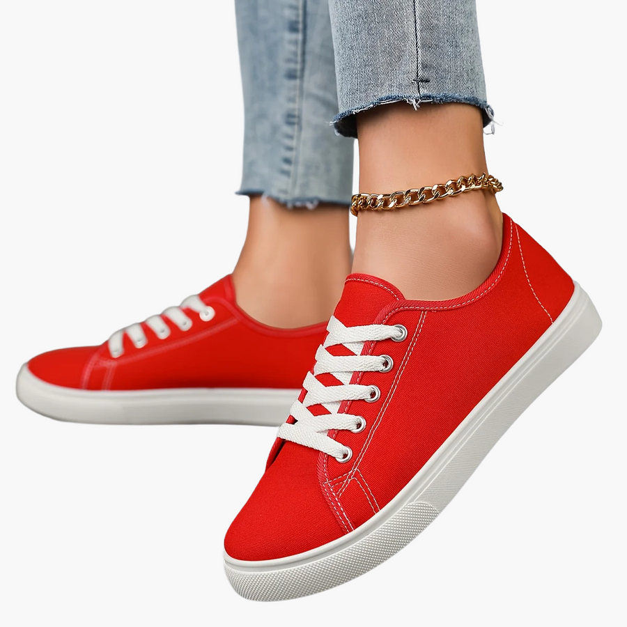 Dam Sneakers Låg Profil Vardagsskor Trendig Fritidsstil