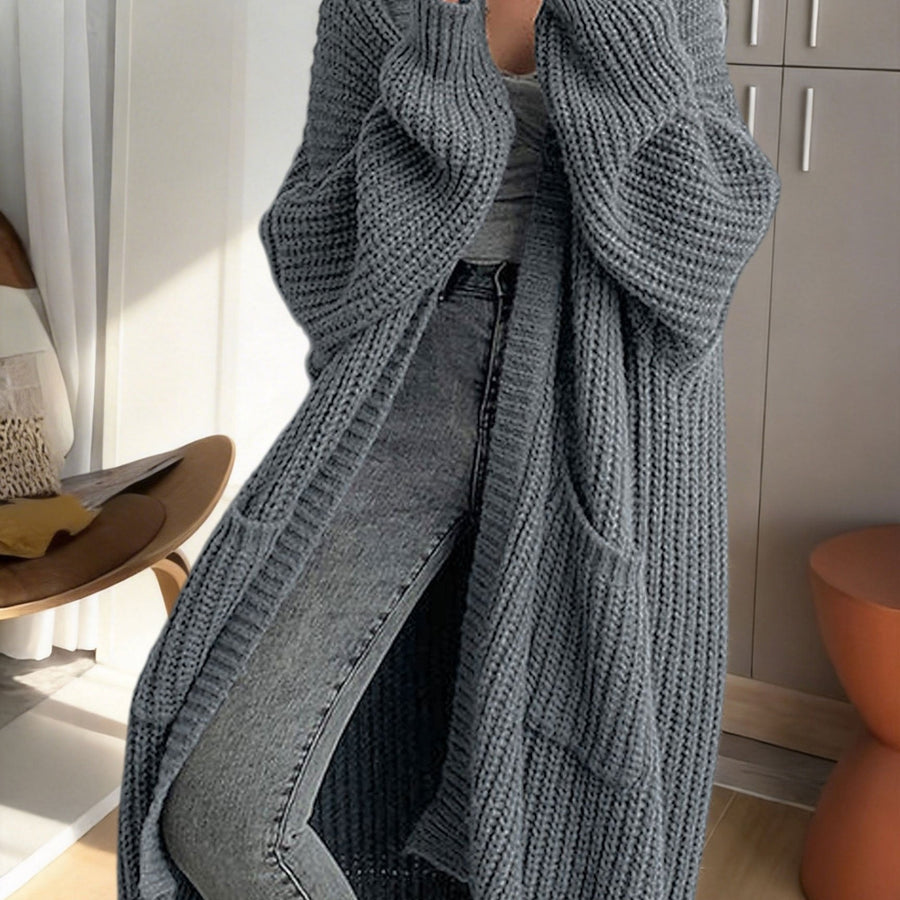 Women's Oversized Longline Knit Cardigan