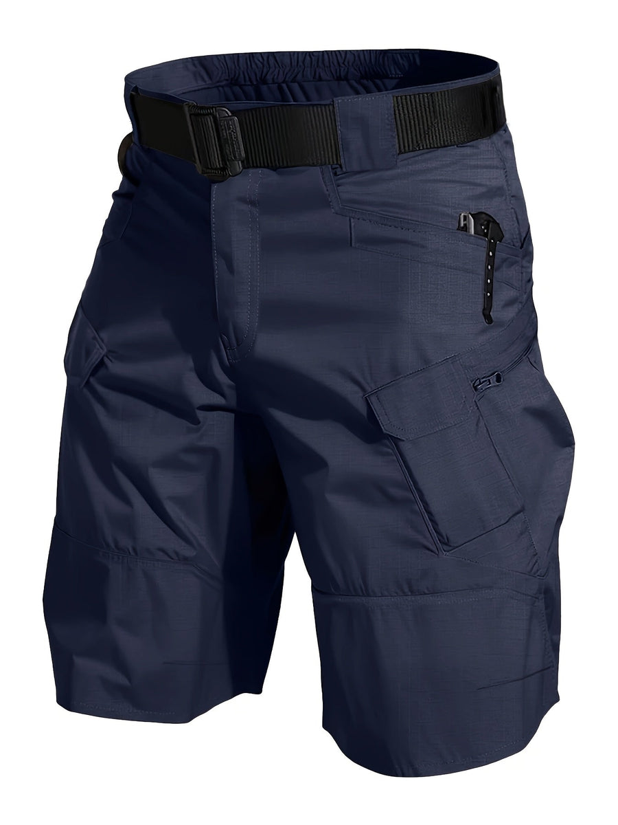 Herrar Taktiska Shorts med Flera Fickor och Bälte – Perfekta för Vandring & Utomhusaktiviteter