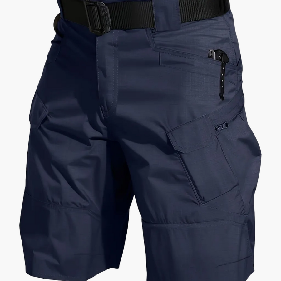 Herrar Taktiska Shorts med Flera Fickor och Bälte – Perfekta för Vandring & Utomhusaktiviteter