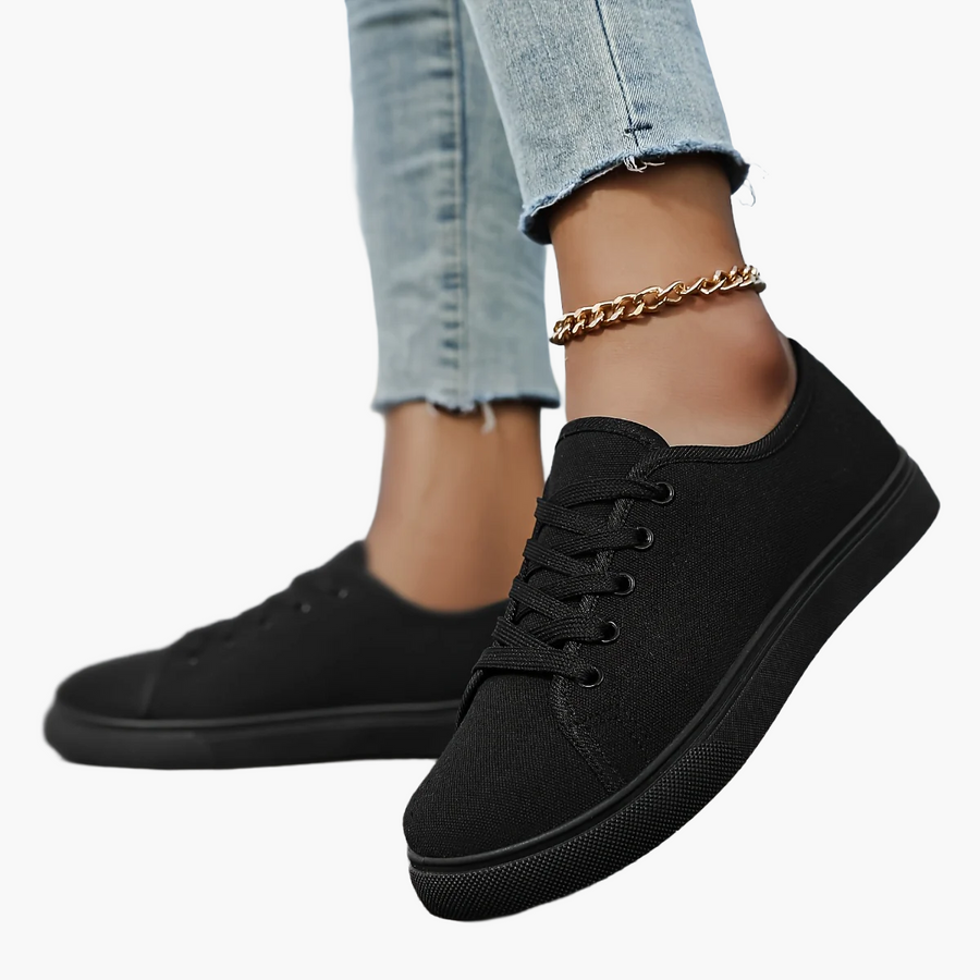 Dam Sneakers Låg Profil Vardagsskor Trendig Fritidsstil