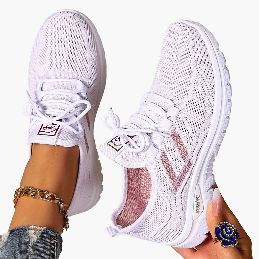 Dam Sneakers Sportiga Låga Löparskor Vardagsstil