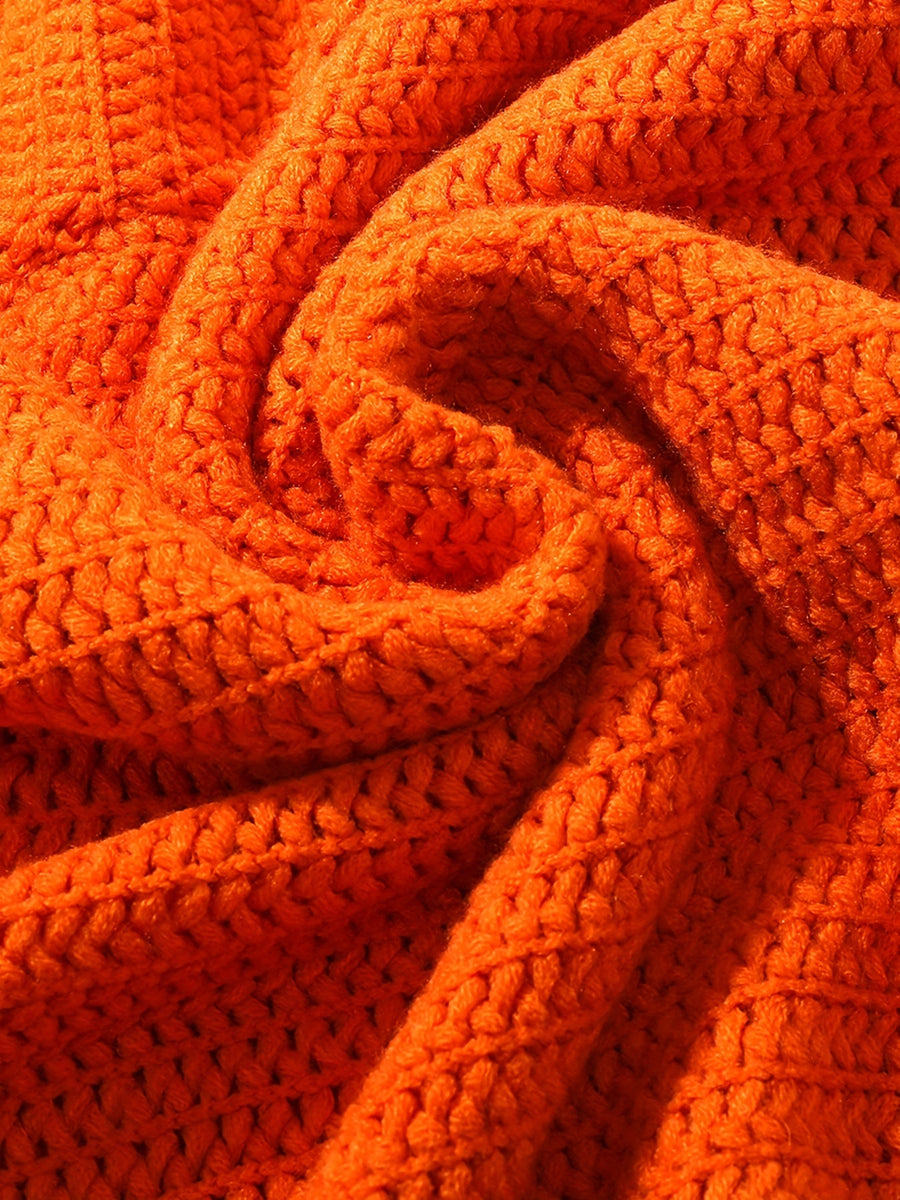 Stickad Poncho med Fransar och Knappar, V-ringning, Flera Färger