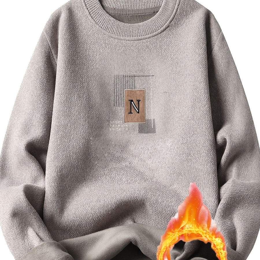 Unisex sweatshirt med rundhals och mjuk insida