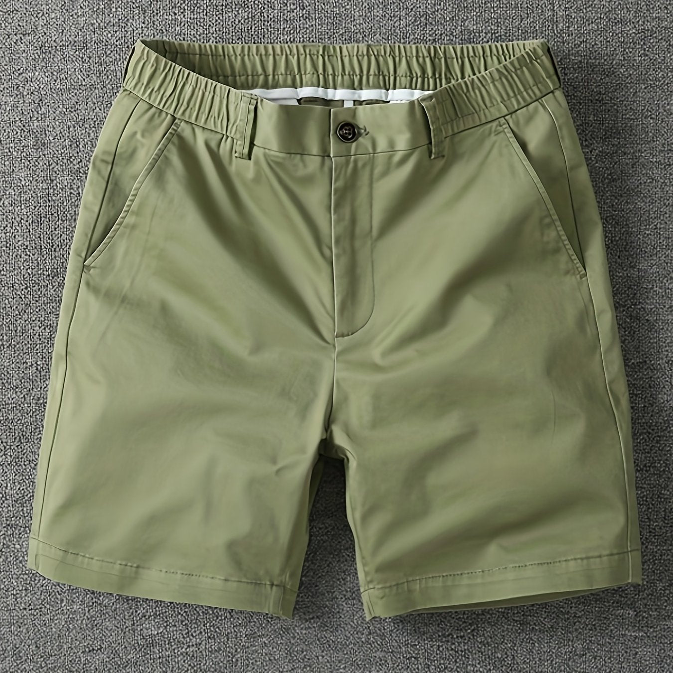 Herrarnas klassiska vardagsshorts med elastisk midja – stilrena och bekväma för fritid och stadsliv