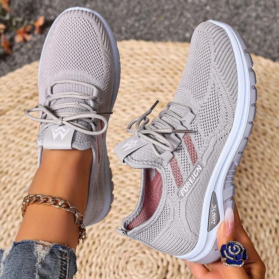 Dam Sneakers Sportiga Låga Löparskor Vardagsstil