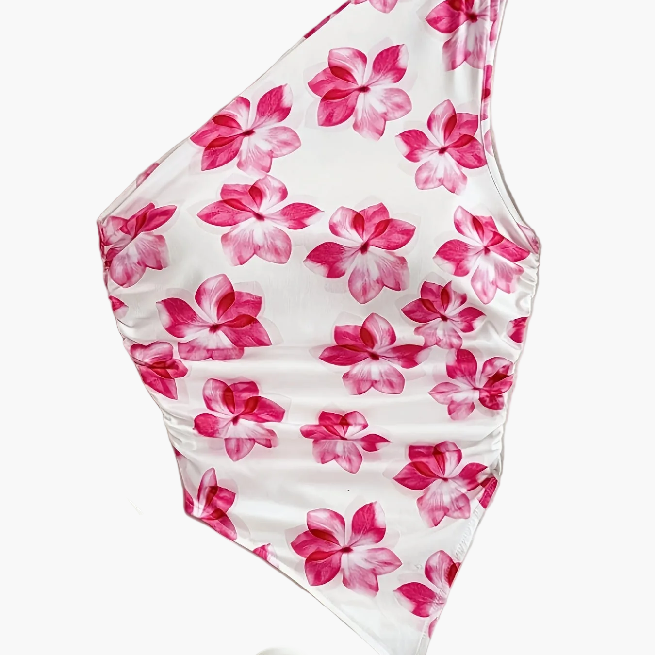 Dam Body One Shoulder Elegant Blommig Stil Perfekt för Vår och Sommar
