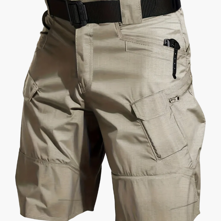 Herrar Taktiska Shorts med Flera Fickor och Bälte – Perfekta för Vandring & Utomhusaktiviteter