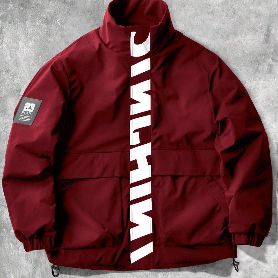 Unisex puffjacka med ståkrage och reflekterande detalj, flera färger