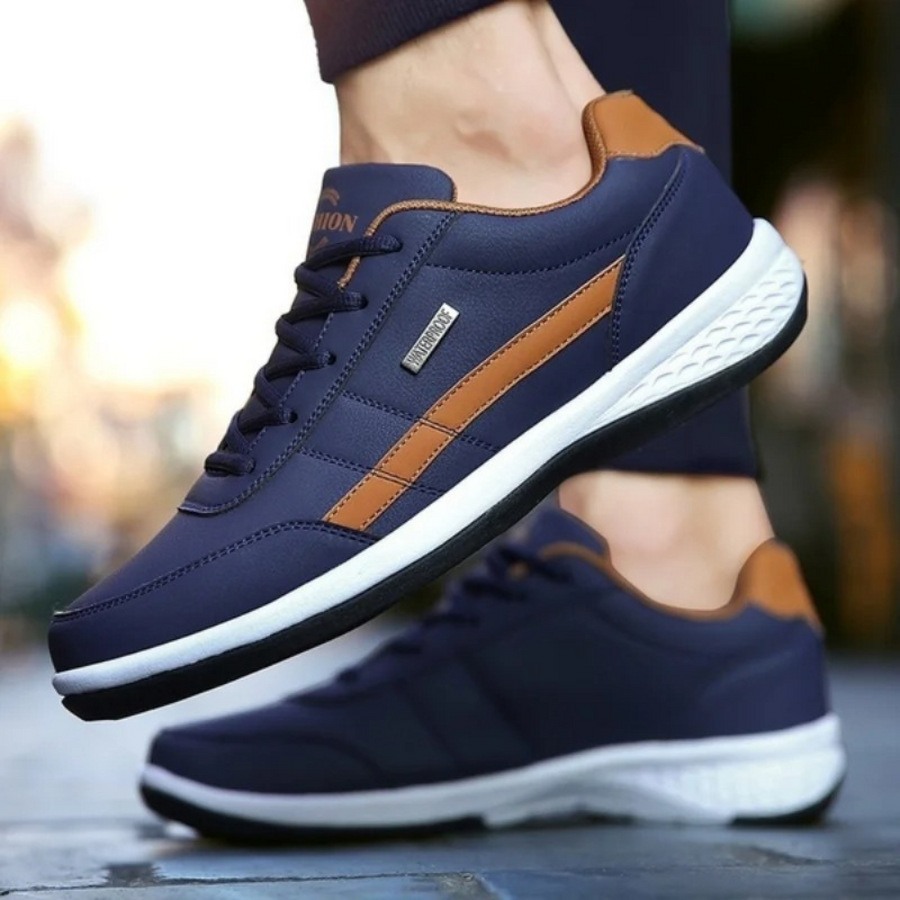 Herrsneaker med ortopedisk komfort och stil – Vardagssko för promenader och fritid