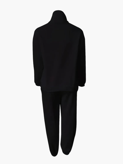 Dam Halvzip Sportig Sweatshirt med Modern Stand-up Krage – Perfekt för Träning och Vardag
