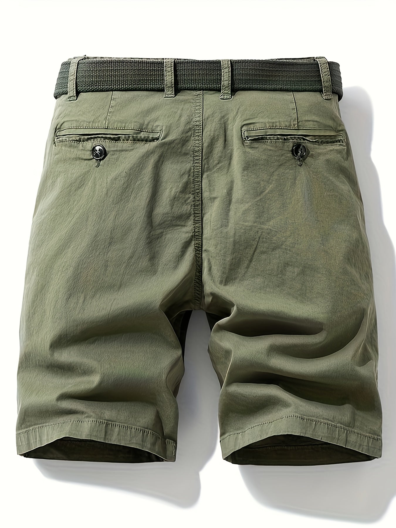 Herr Bermuda Shorts med Bälte – Avslappnad Stil för Sommar och Fritid