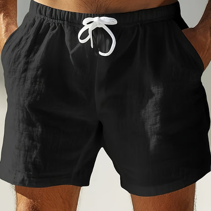 Herrshorts med dragsko – Boho stil för strand och fritid