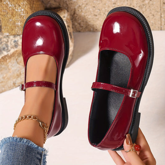 Dam Mary Jane Skor – Klassiska Preppy Loafers för Vardag och Fest