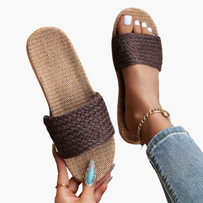 Dam Sandaler Slip-in Platta Häl Somriga Casual Tofflor
