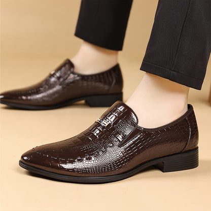 Herr Elegant Loafer Skor – Formell och Vardagsstil, Slip-on med Modern Design