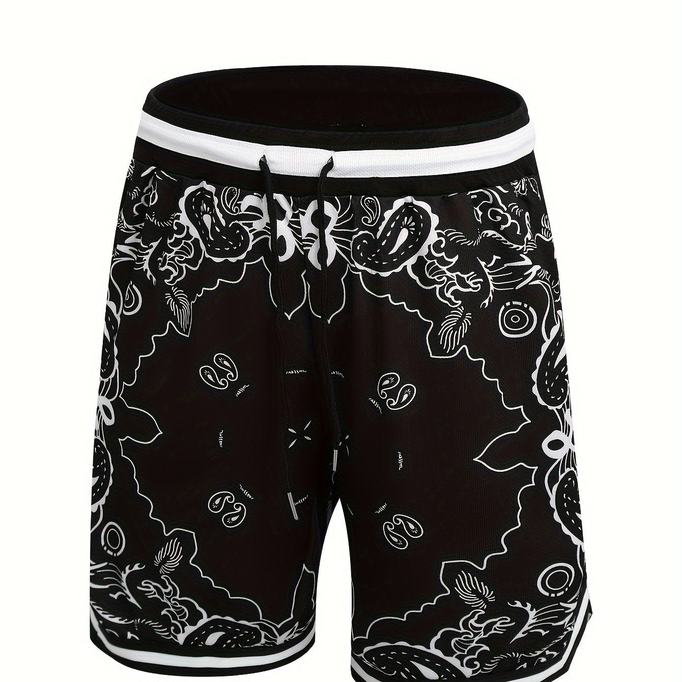 Herr Basketballshorts Streetwear Paisleymönster Sport och Fritid