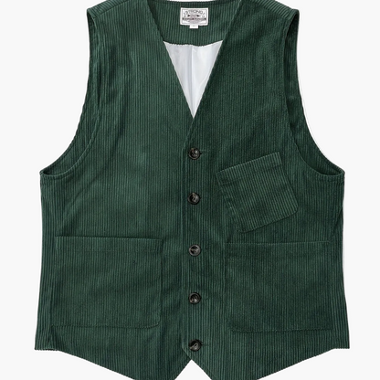 Herrväst i klassisk workwear-stil – elegant och mångsidig väst för arbete och fritid