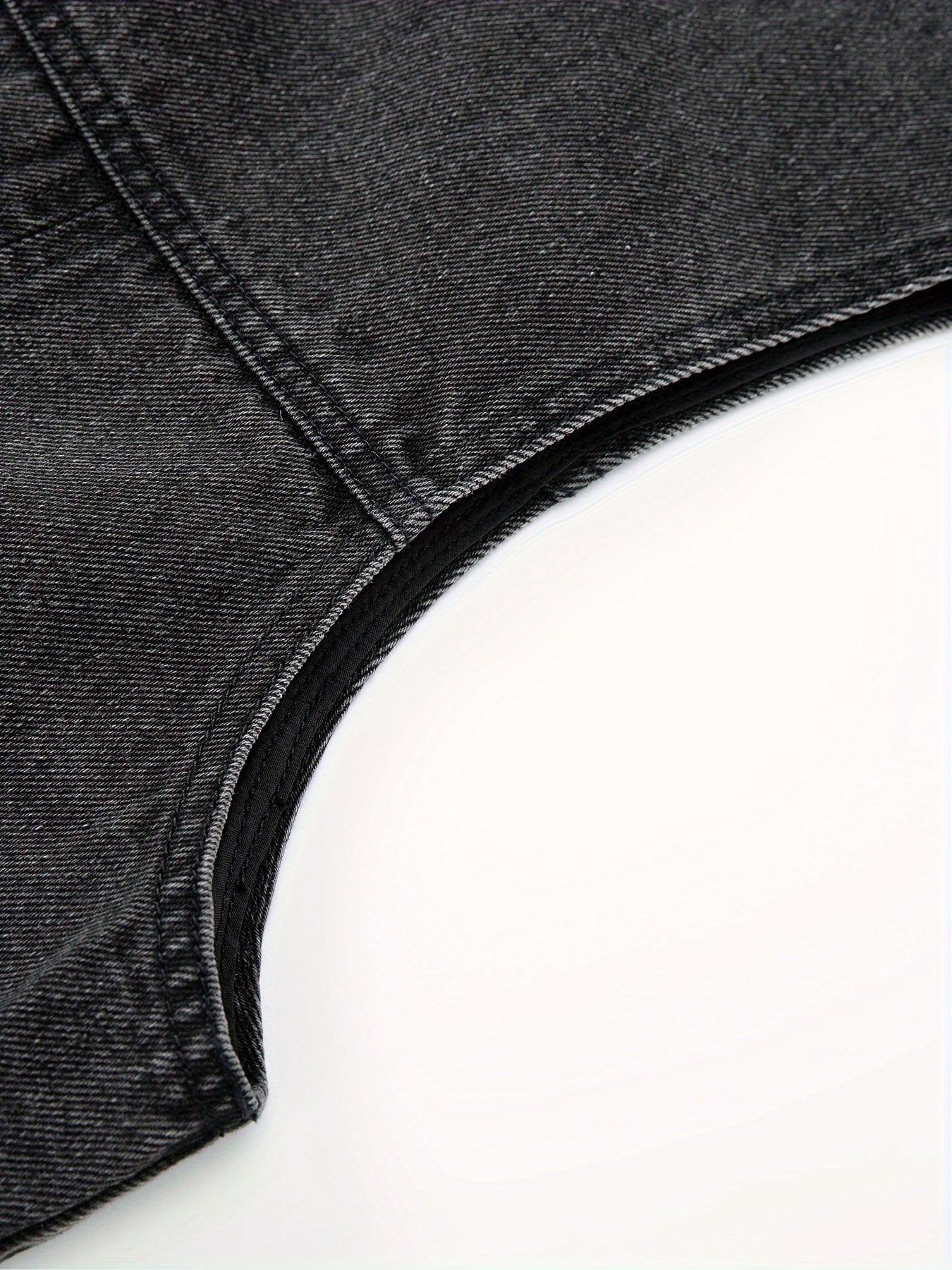 Herrväst i denim – Ärmfri, avslappnad stil för vardagsbruk