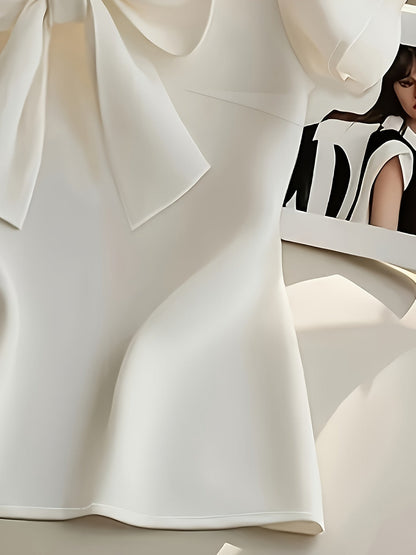 Damblus med rosett och kort ärm – Elegant och feminin topp för kontor och fest