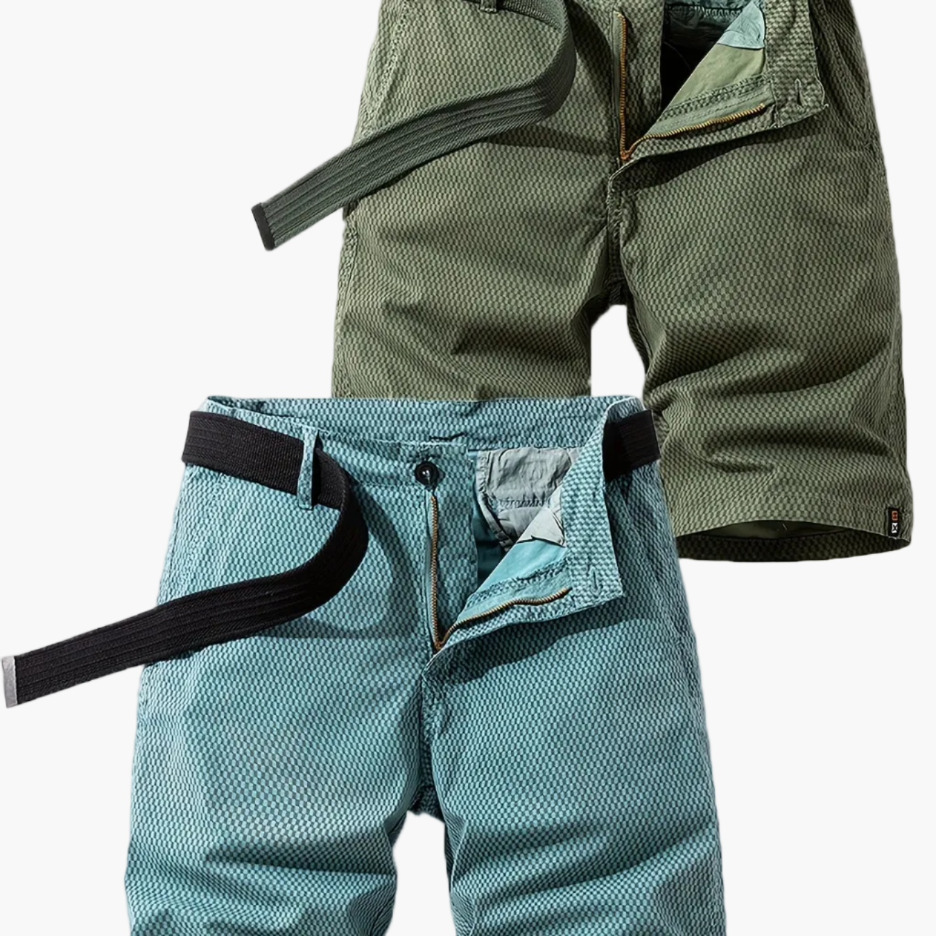 Herrshorts med bälte – Avslappnade och stilrena shorts för vardag och fritid