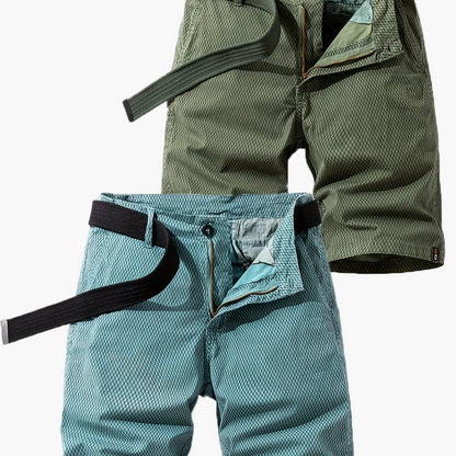 Herrshorts med bälte – Avslappnade och stilrena shorts för vardag och fritid