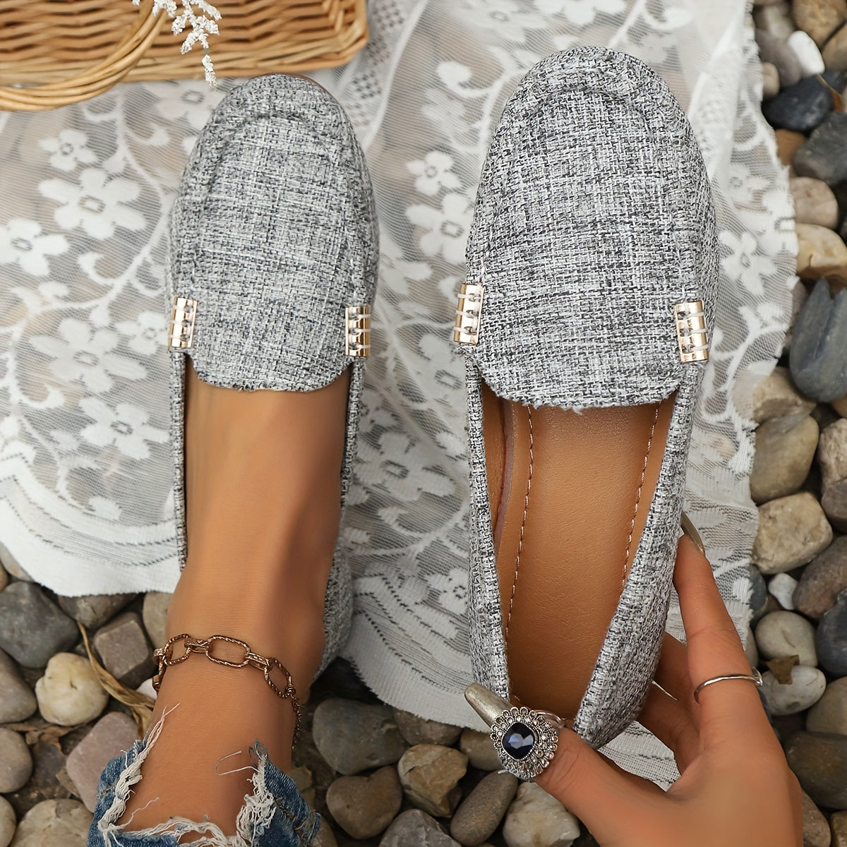 Damloafers för vardag och sommar – Elegant och avslappnad pennyloafer med modern passform
