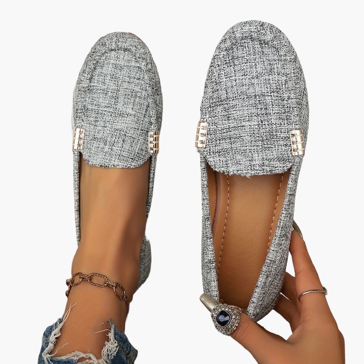 Damloafers för vardag och sommar – Elegant och avslappnad pennyloafer med modern passform
