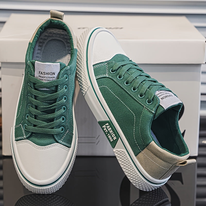 Herr Sneakers Låg Modell Retro Skatestil – Mode och Komfort för Vardagsbruk