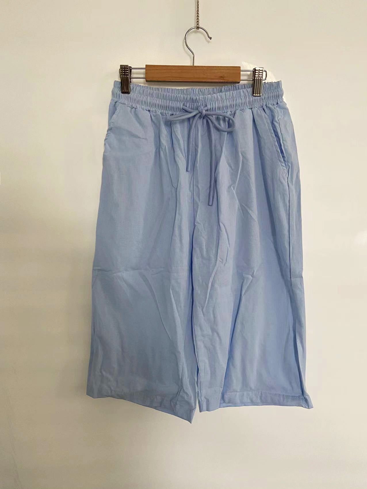 Damens Avslappnade Sommarshorts med Elastisk Midja – Perfekta för Vardag och Semester
