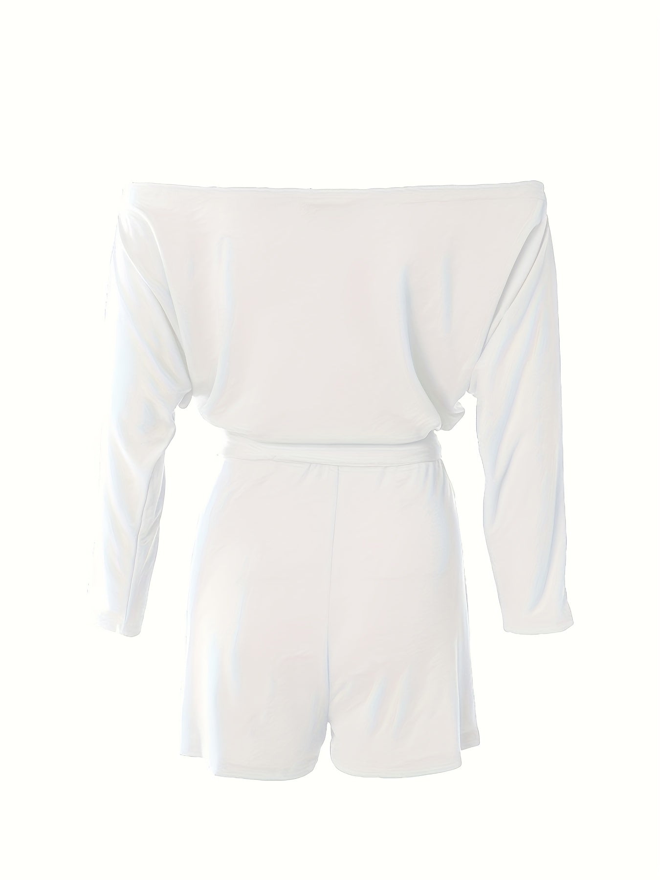 Dam Lounge Off-Shoulder Kort Set – Trendigt och Avslappnat Sommarplagg