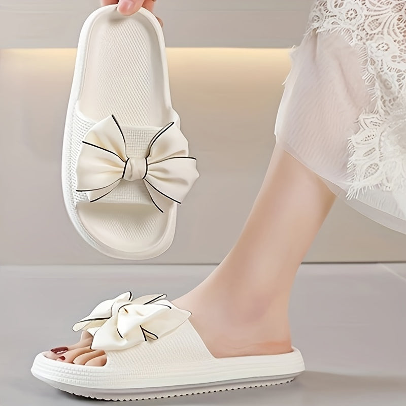 Damsandaler med Rosett – Eleganta Slides för Trädgård och Vardag