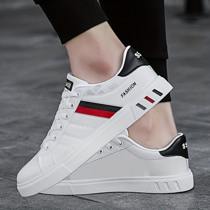 Herr Sneakers Sportiga Vardagsskor med Låg Profil - Trendig och Bekväm för Fritid och Stadsliv