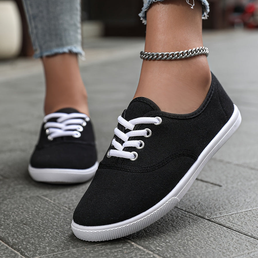 Dam Sneakers Låg Modell Vardag Komfort Urban Stil
