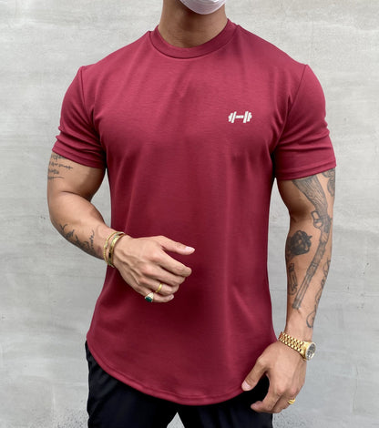 Donald – Amerikansk Slim Fit Muskel Rundad Hem T-shirt med Korta Ärmar