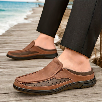 Herr loafers slip-on för vardag och semester – avslappnad och stilren design