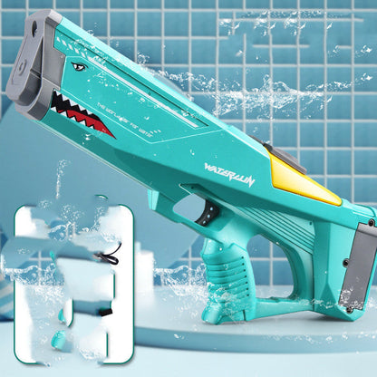 Elektrisk Vattenpistol för Barn och Tonåringar – Shark-Design, Perfekt för Sommarlekar och Pool