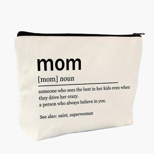 Necessär för kvinnor med rolig mamma-definition – Perfekt present till mamma, kosmetikaväska, organiserare