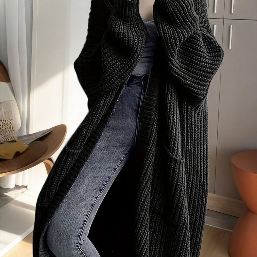 Women's Oversized Longline Knit Cardigan