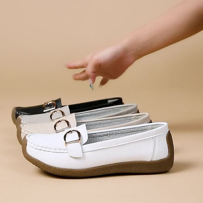 Damloafers med elegant spänne – Bekväma och stilrena vardagsskor för kvinnor
